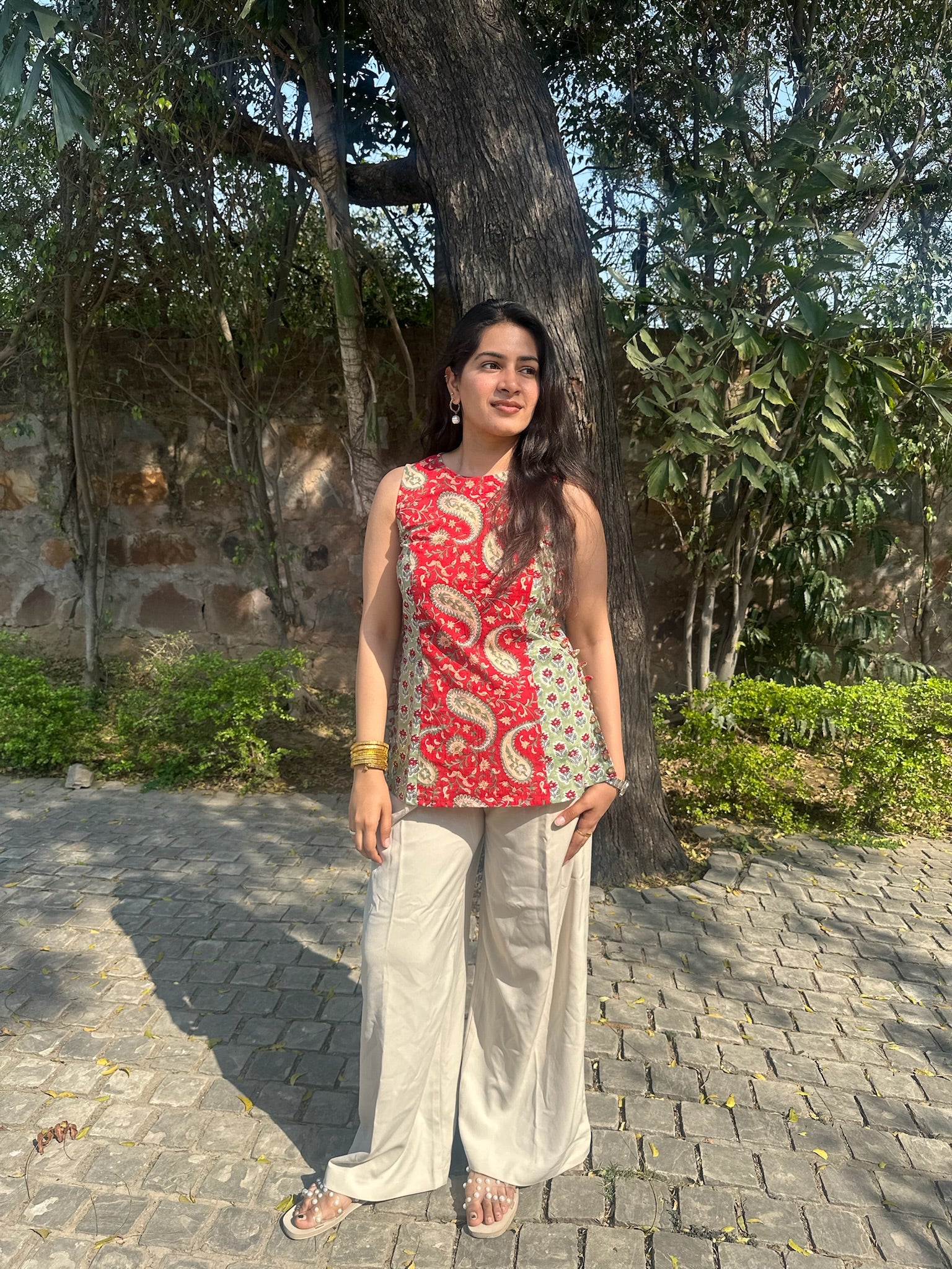 Thyme Halter Short Kurti
