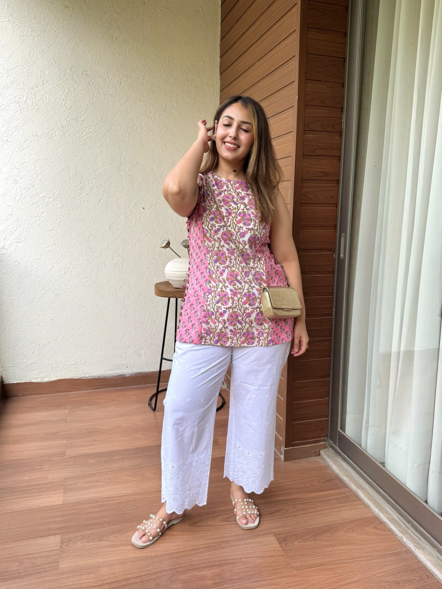 Pint Mist Halter Short Kurti