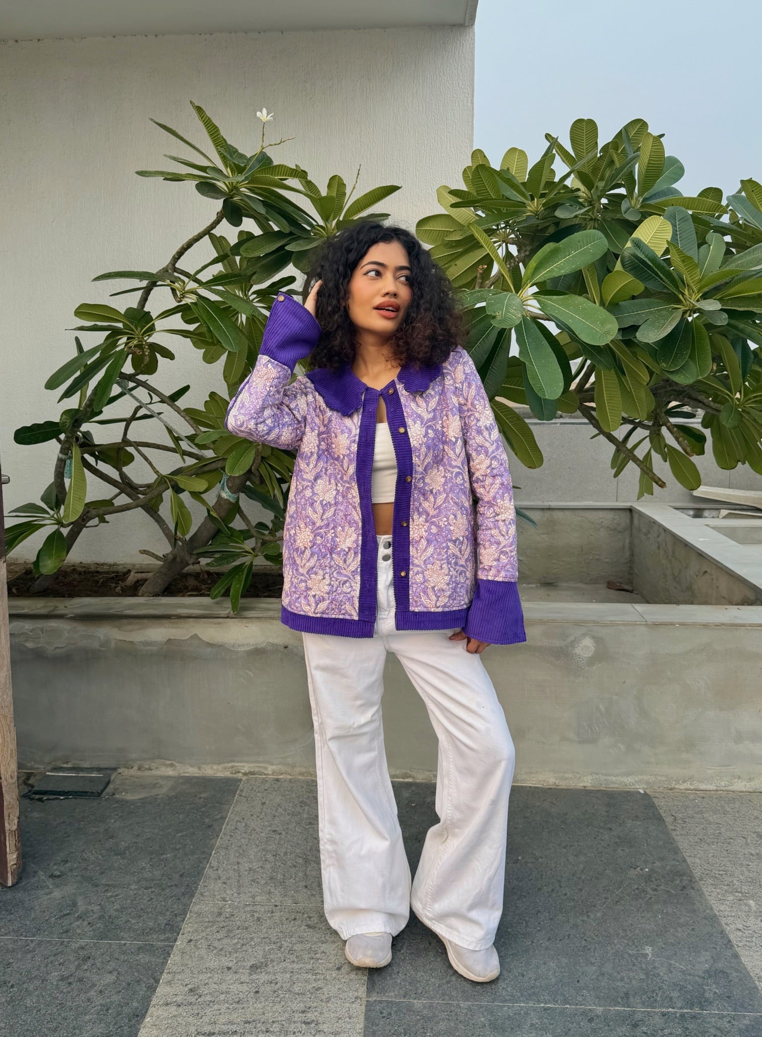 Wisteria Purple Corduroy Jacket