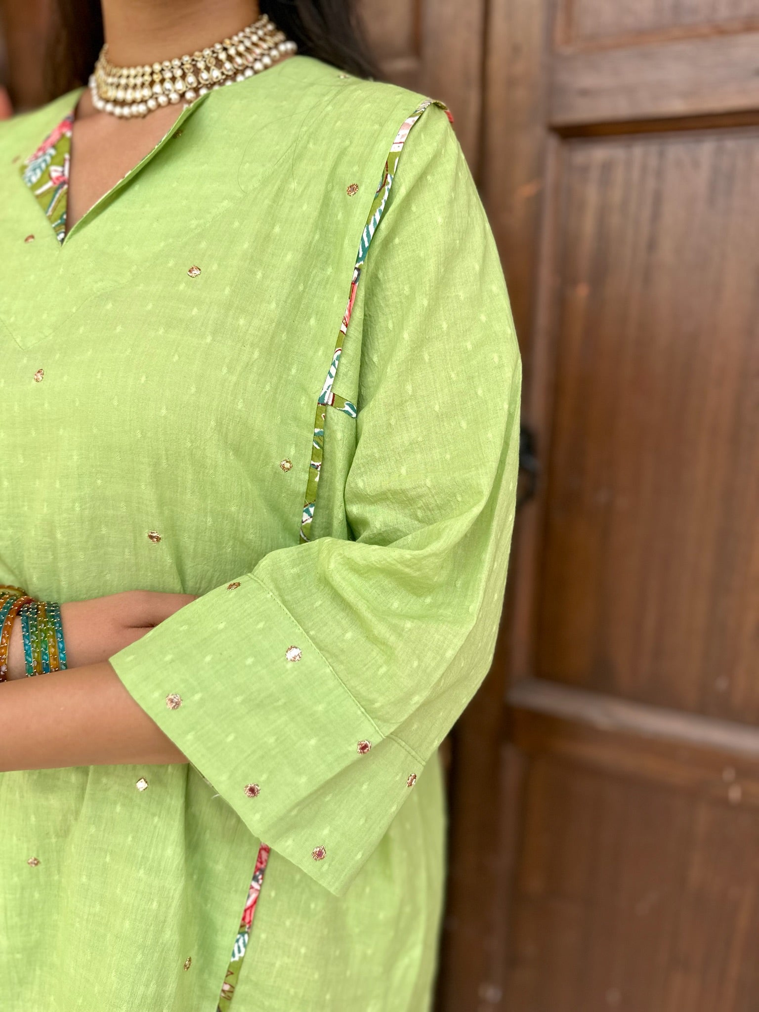Aloe Green Dobby Co-ord Set