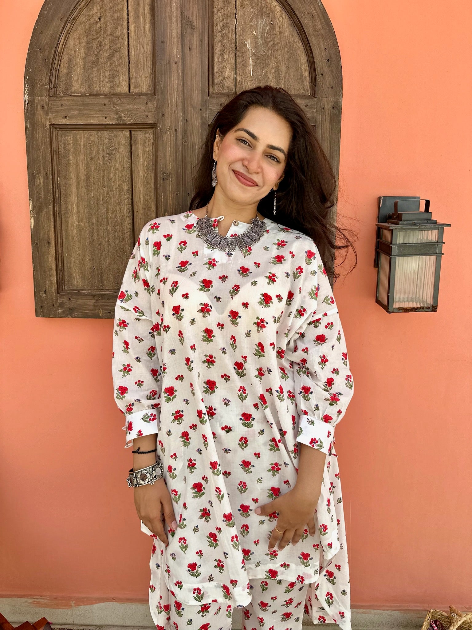 Boxy Rani Red Co-Ord Set