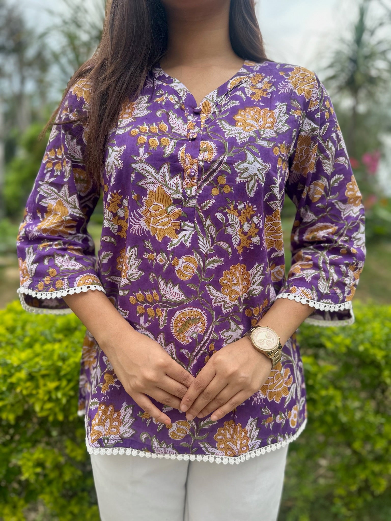 Hippie Lace Short Kurti