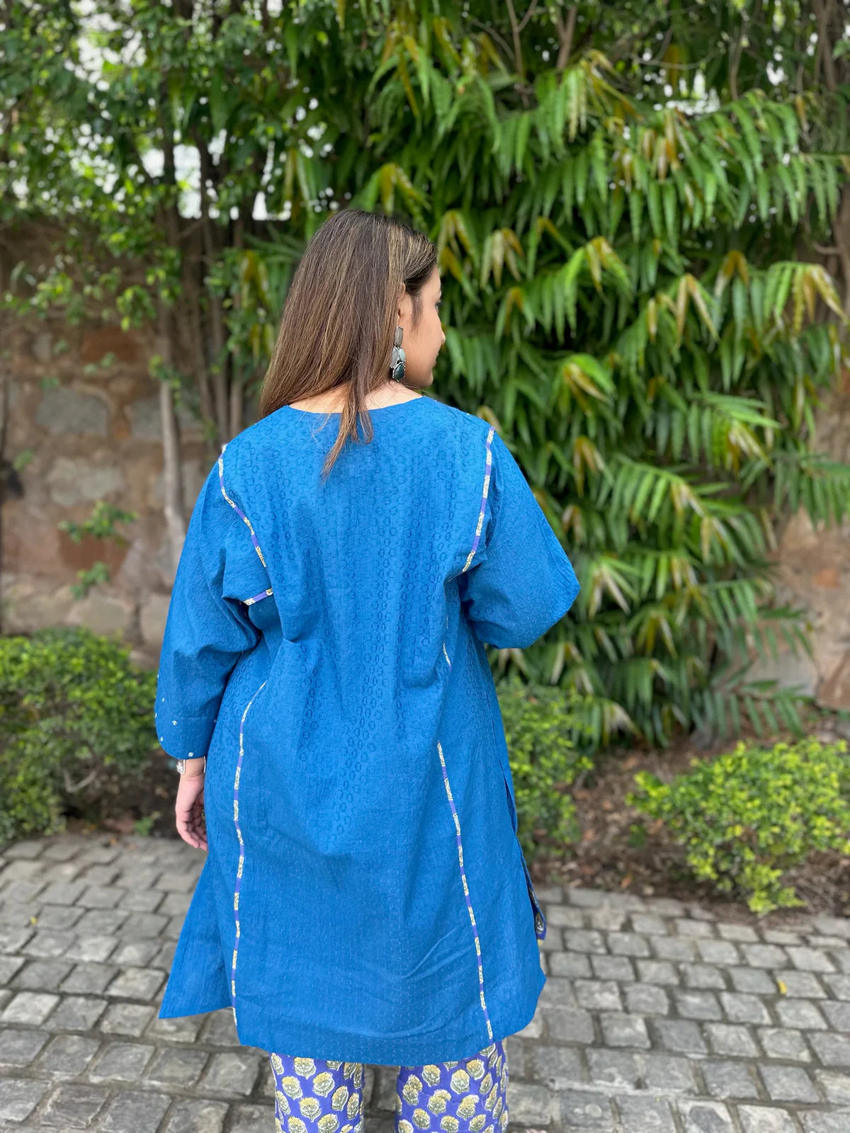 Cobalt Blue Short Dobby Co-Ord Set