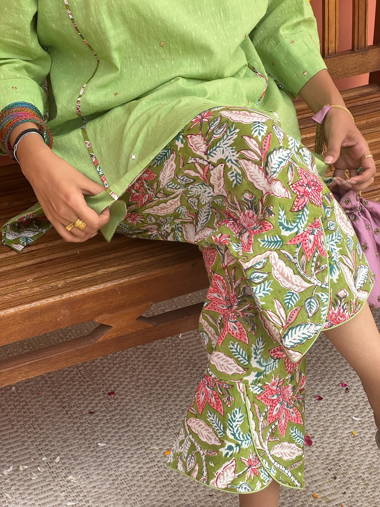 Aloe Green Dobby Co-ord Set