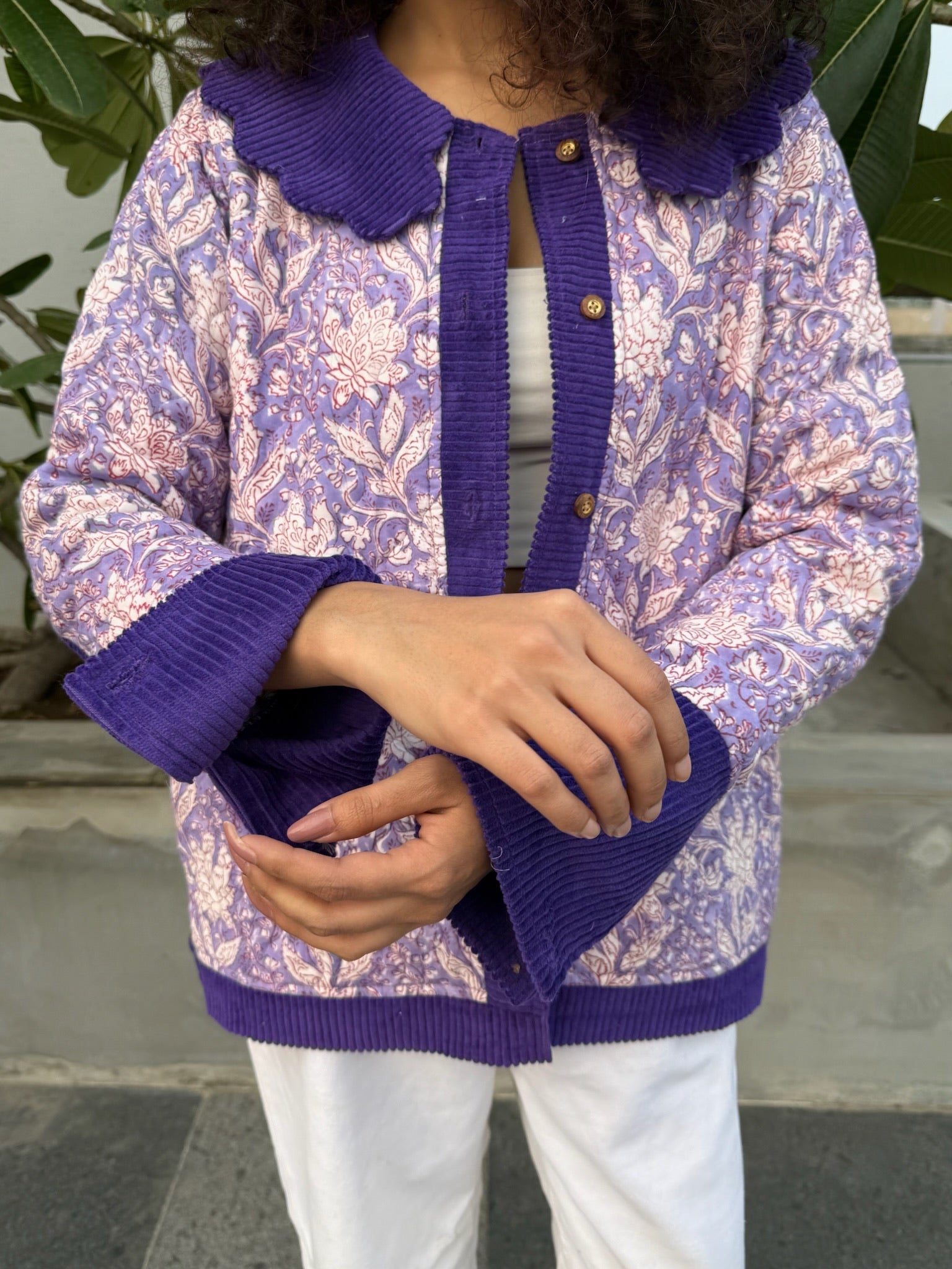 Wisteria Purple Corduroy Jacket