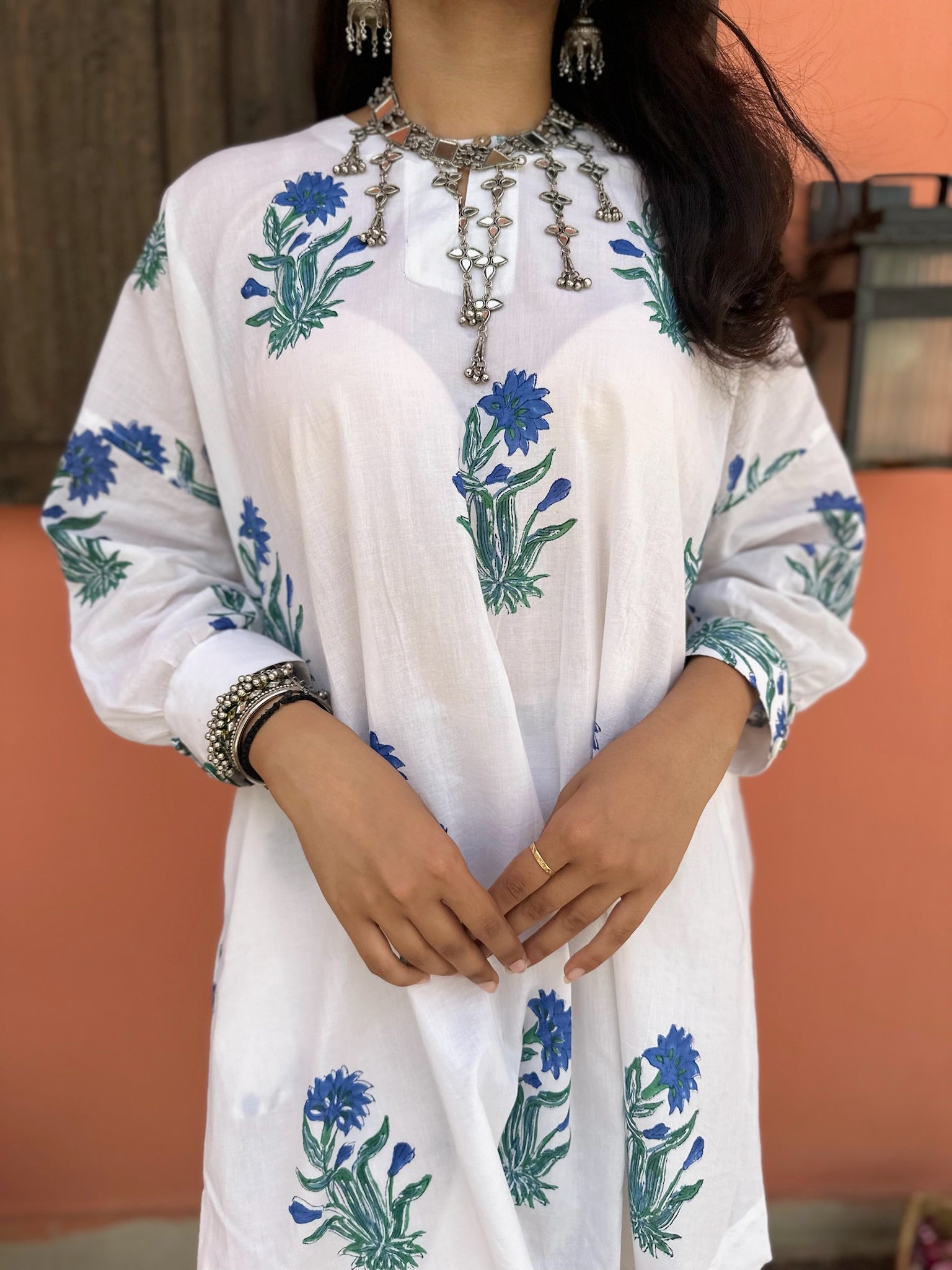 Boxy Tile Blue Co-Ord Set