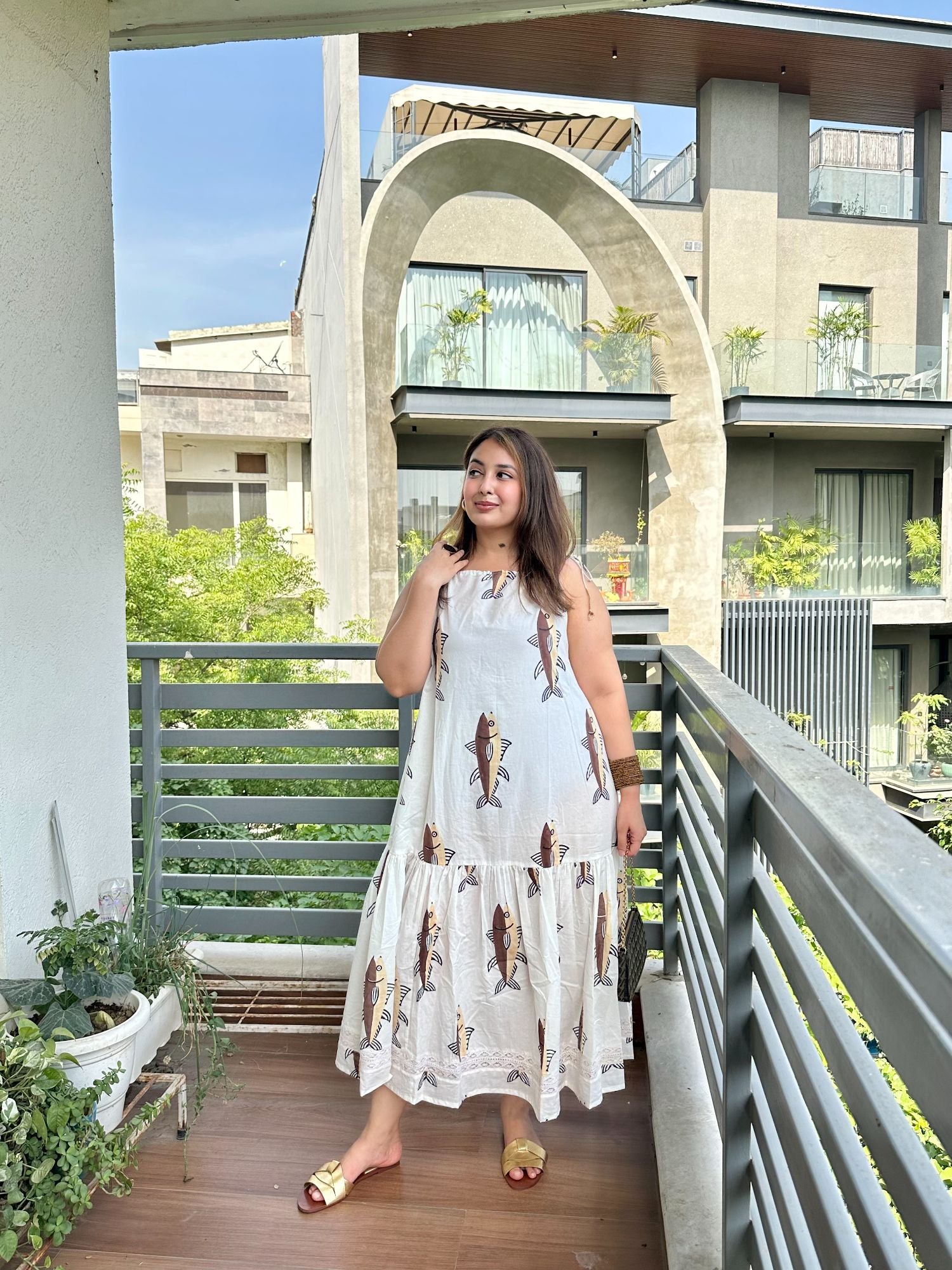 Jal Ki Rani Halter Maxi Dress