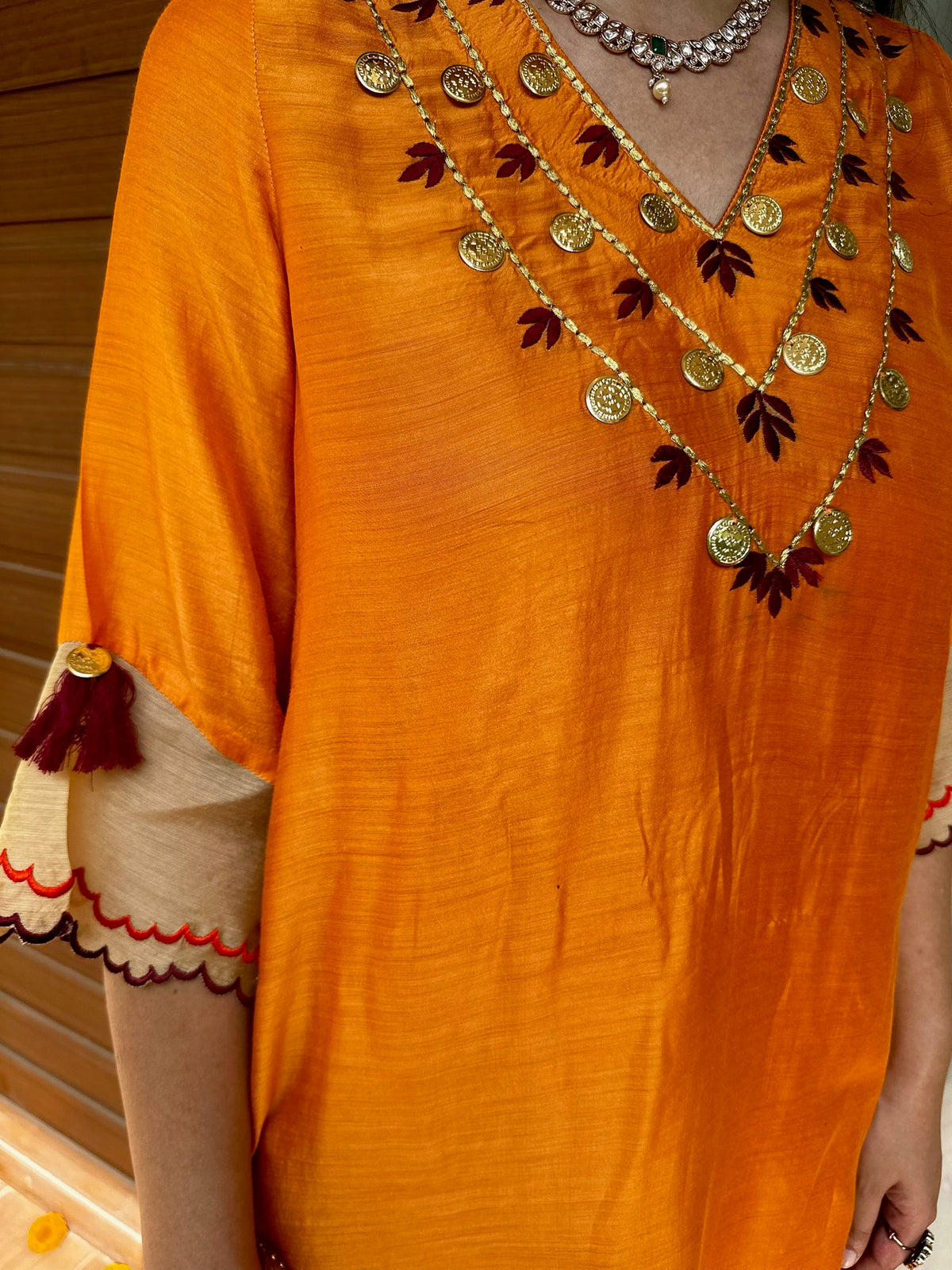Kesar Glow Solid Embroidery Set