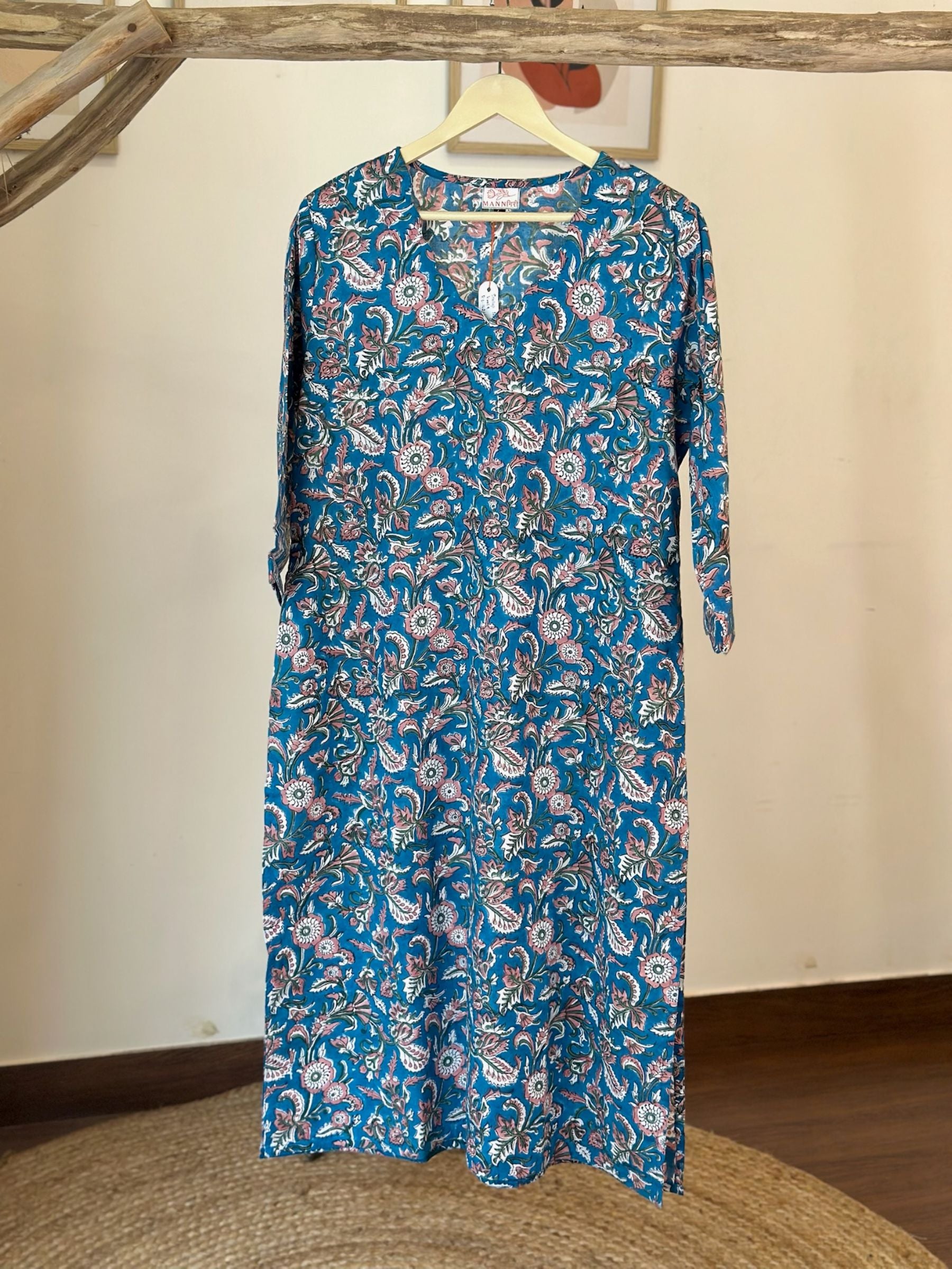 Space Blue Long Kurta
