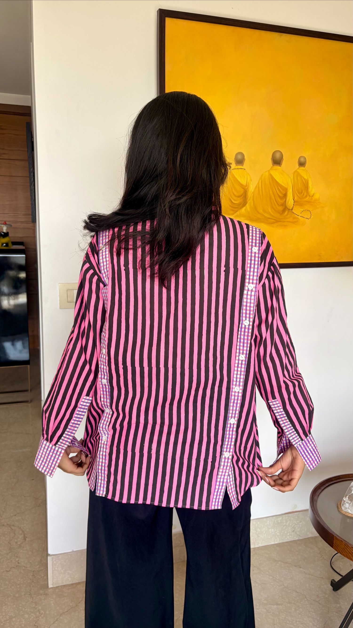 Rose Glow Multiple Placket Shirt