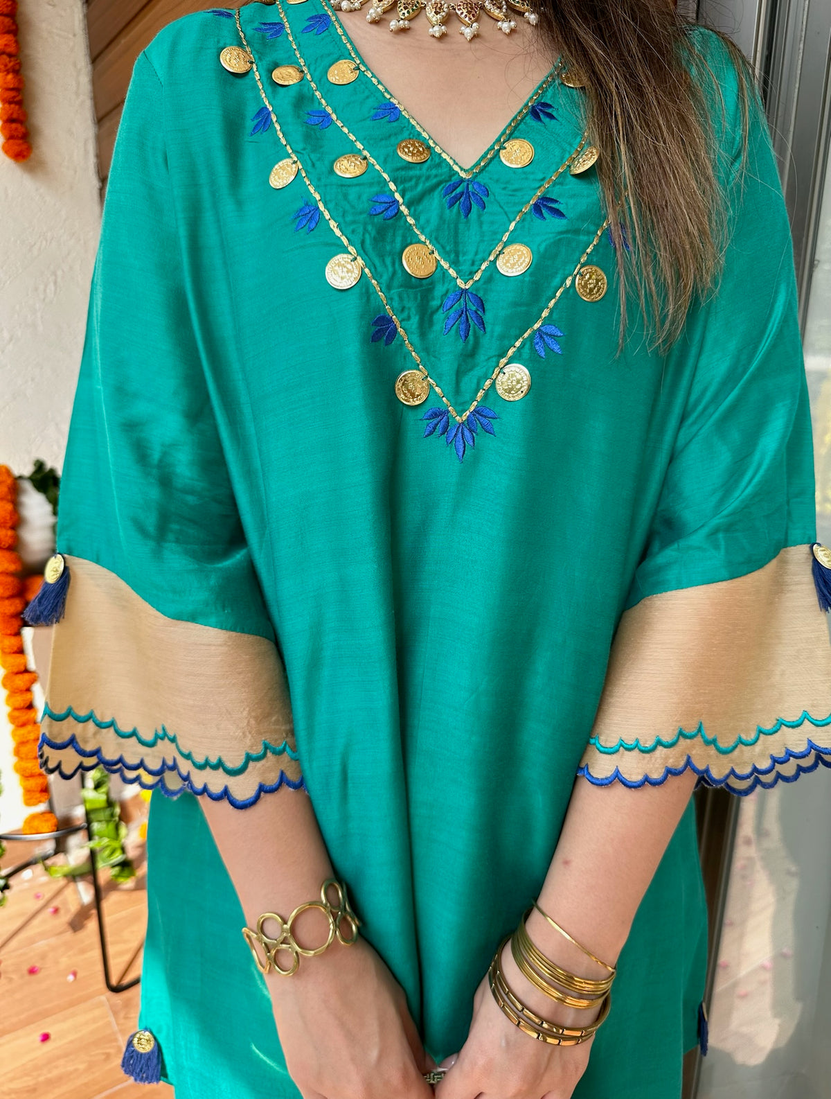 Mor Pankh Solid Embroidery Set