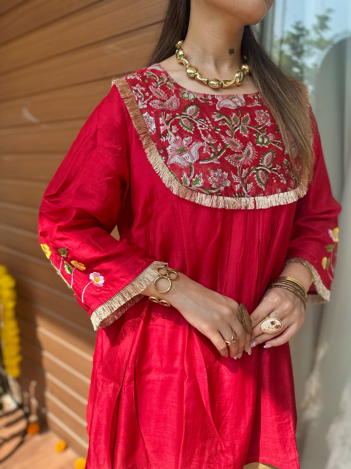 Rakta Yoke Short Kurta Set
