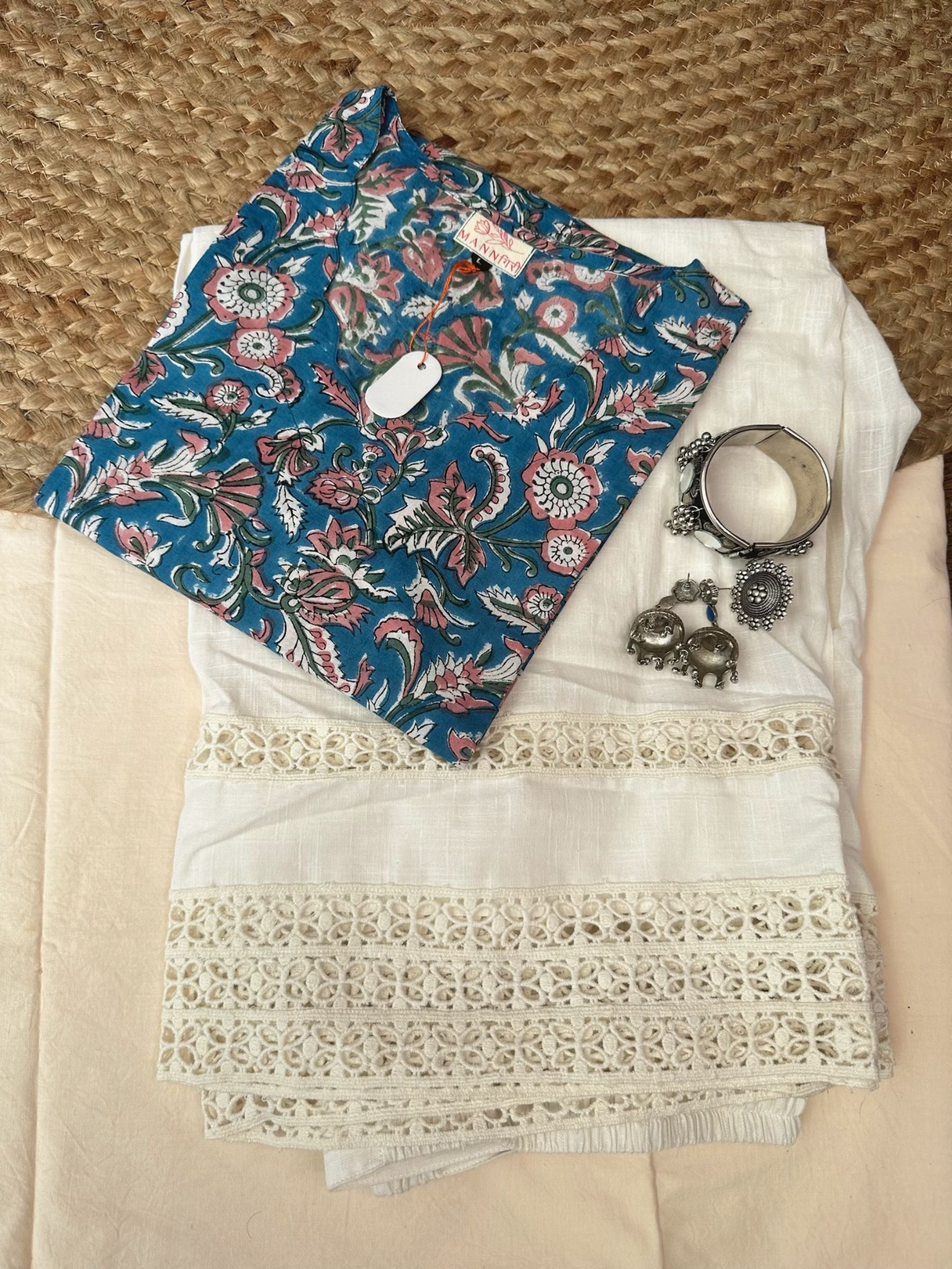 Space Blue Long Kurta
