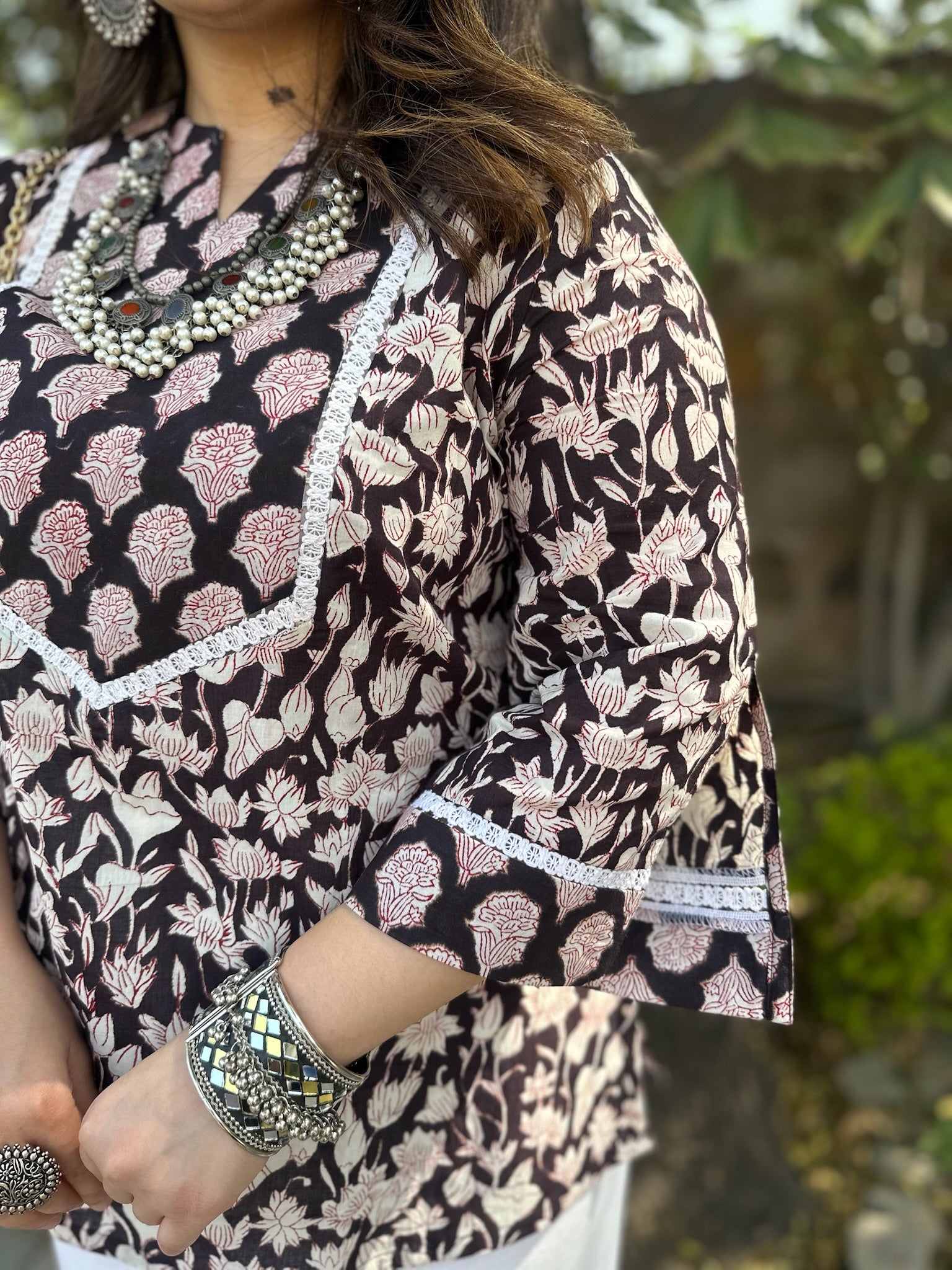 Andhra Yoke Short Kurti