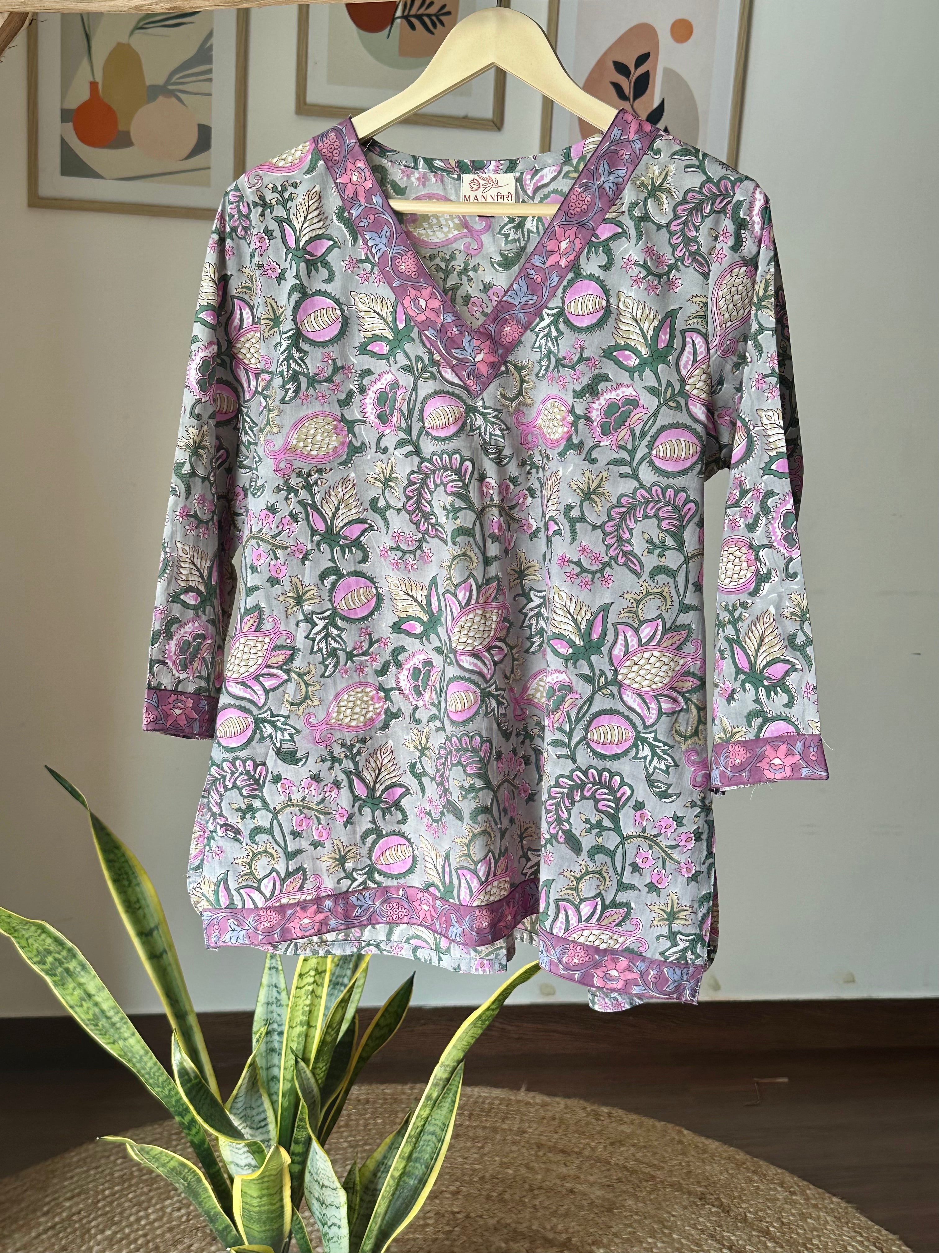 Sage Green Printed Kurti