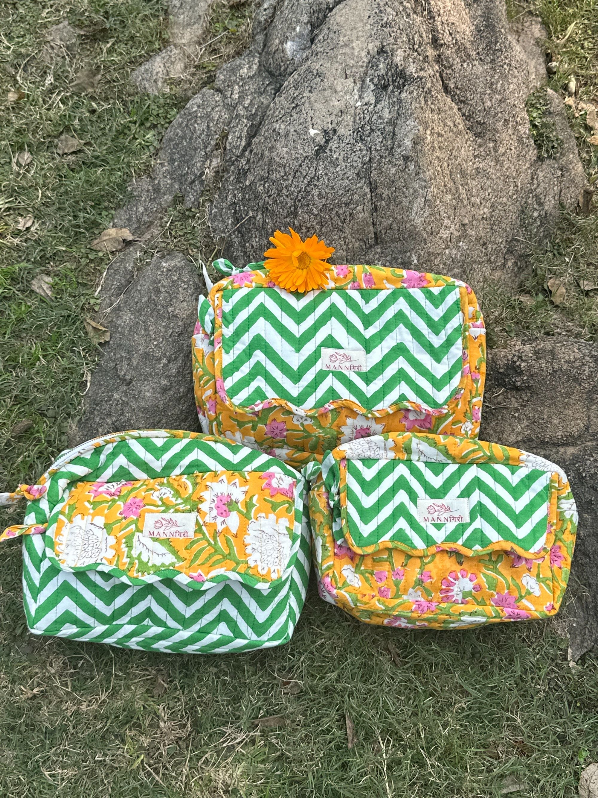 Pine Green Essentials Bag Set