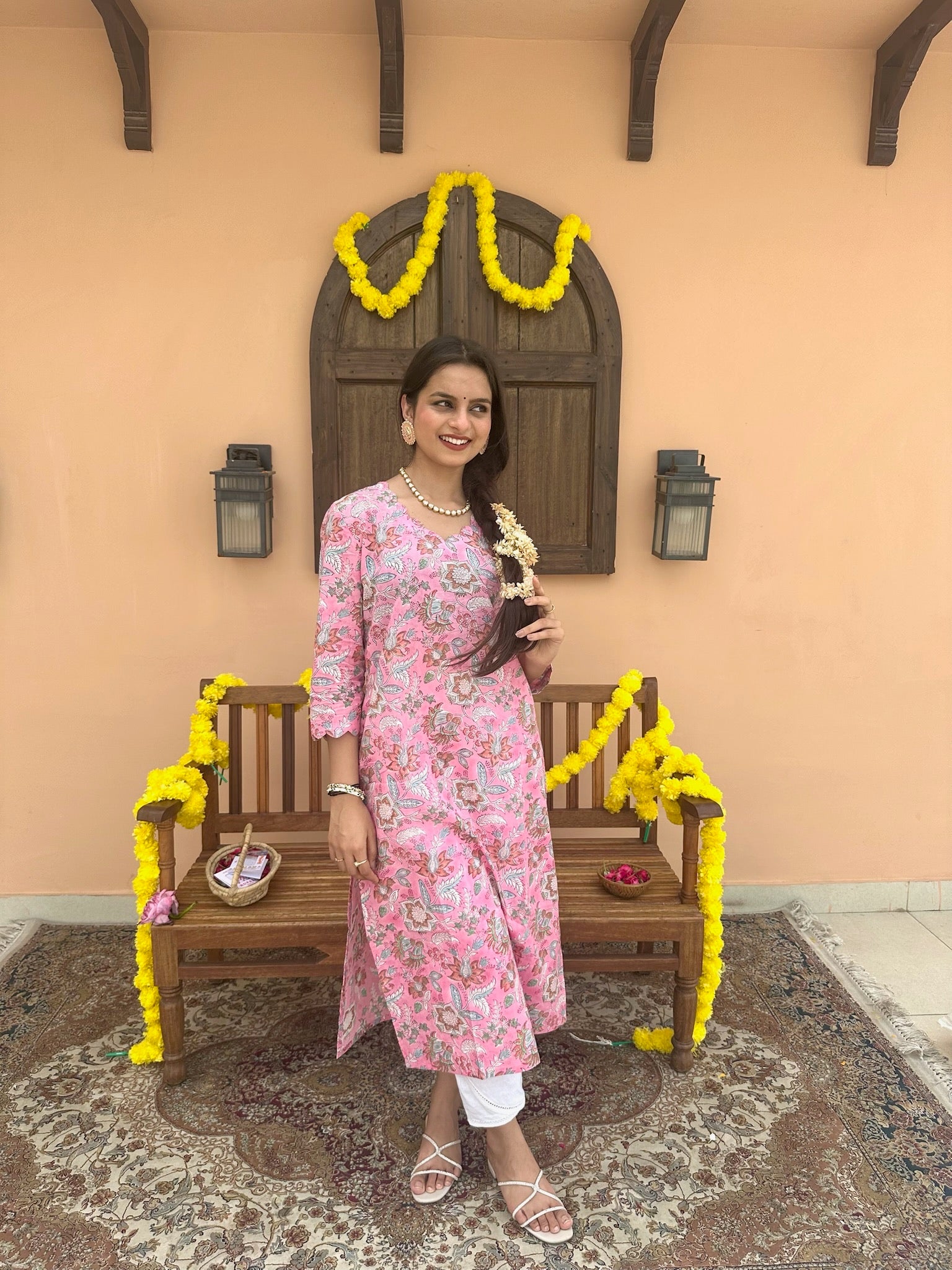 Ballet Pink Long Kurta