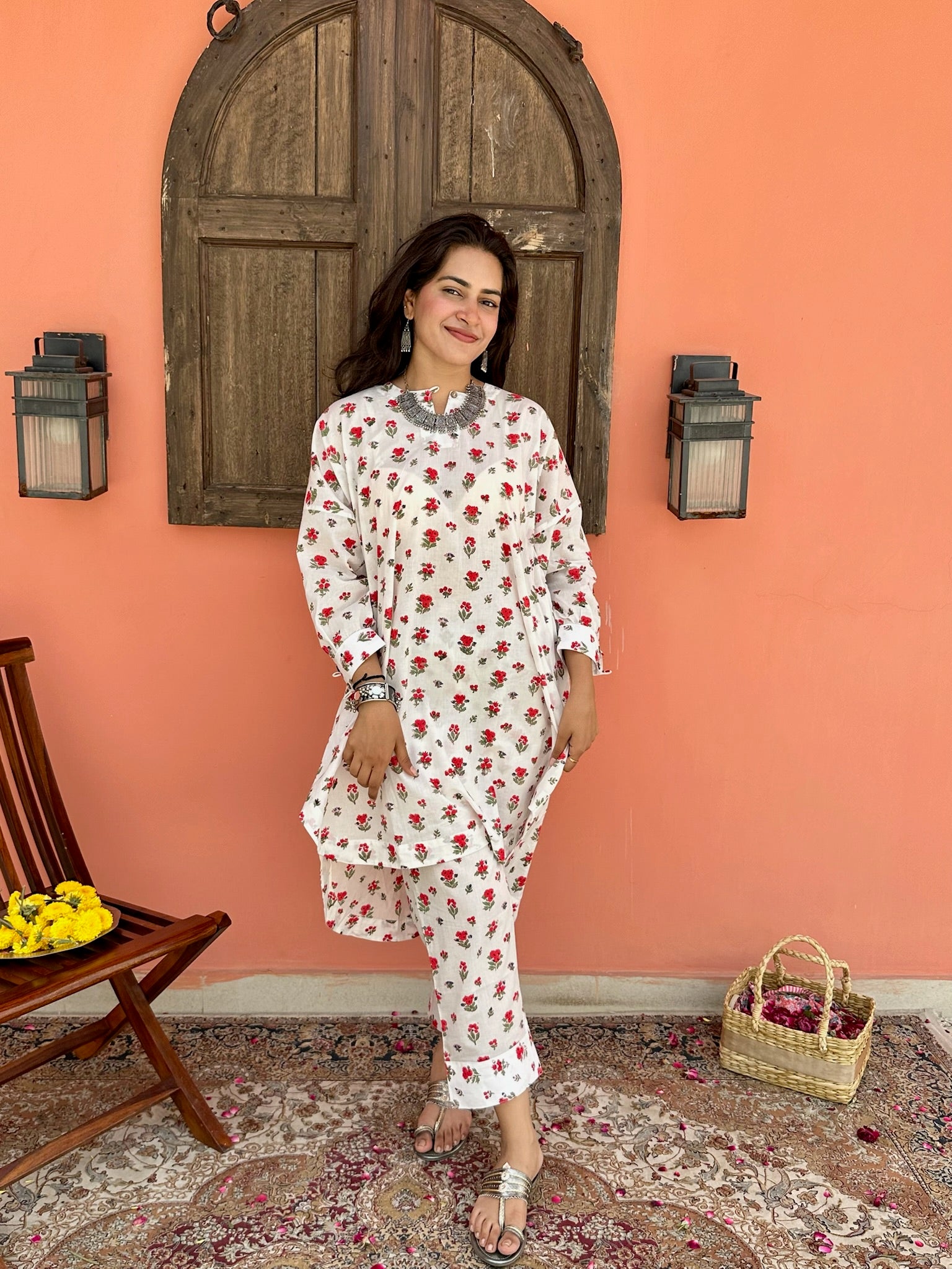 Boxy Rani Red Co-Ord Set