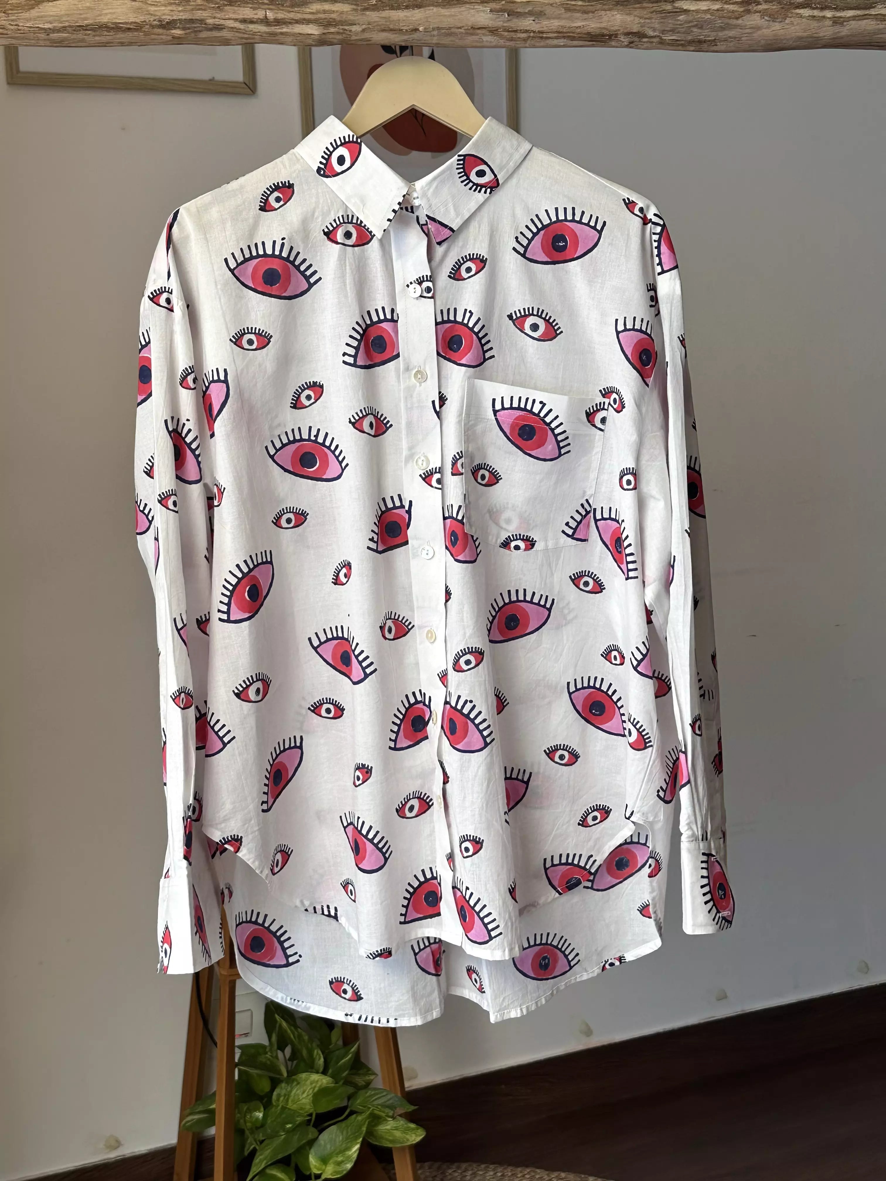 Evil Eye Pink Shirt