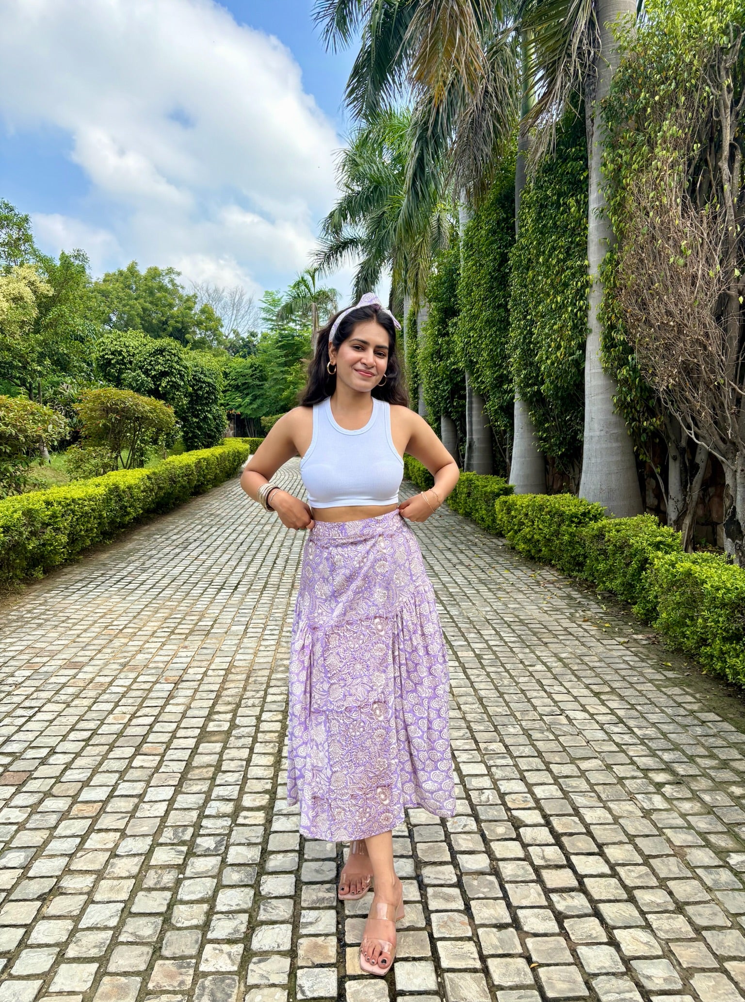 French Lilac Hourglass Skirt