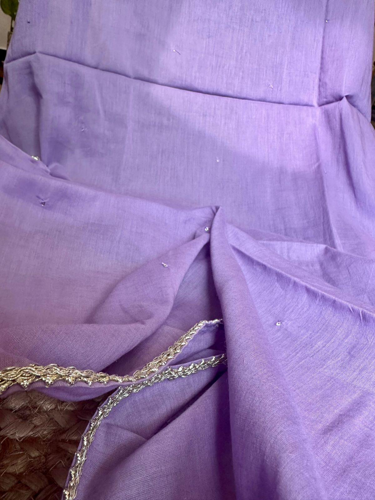 Light Lavender Dupatta - Mannगिरी