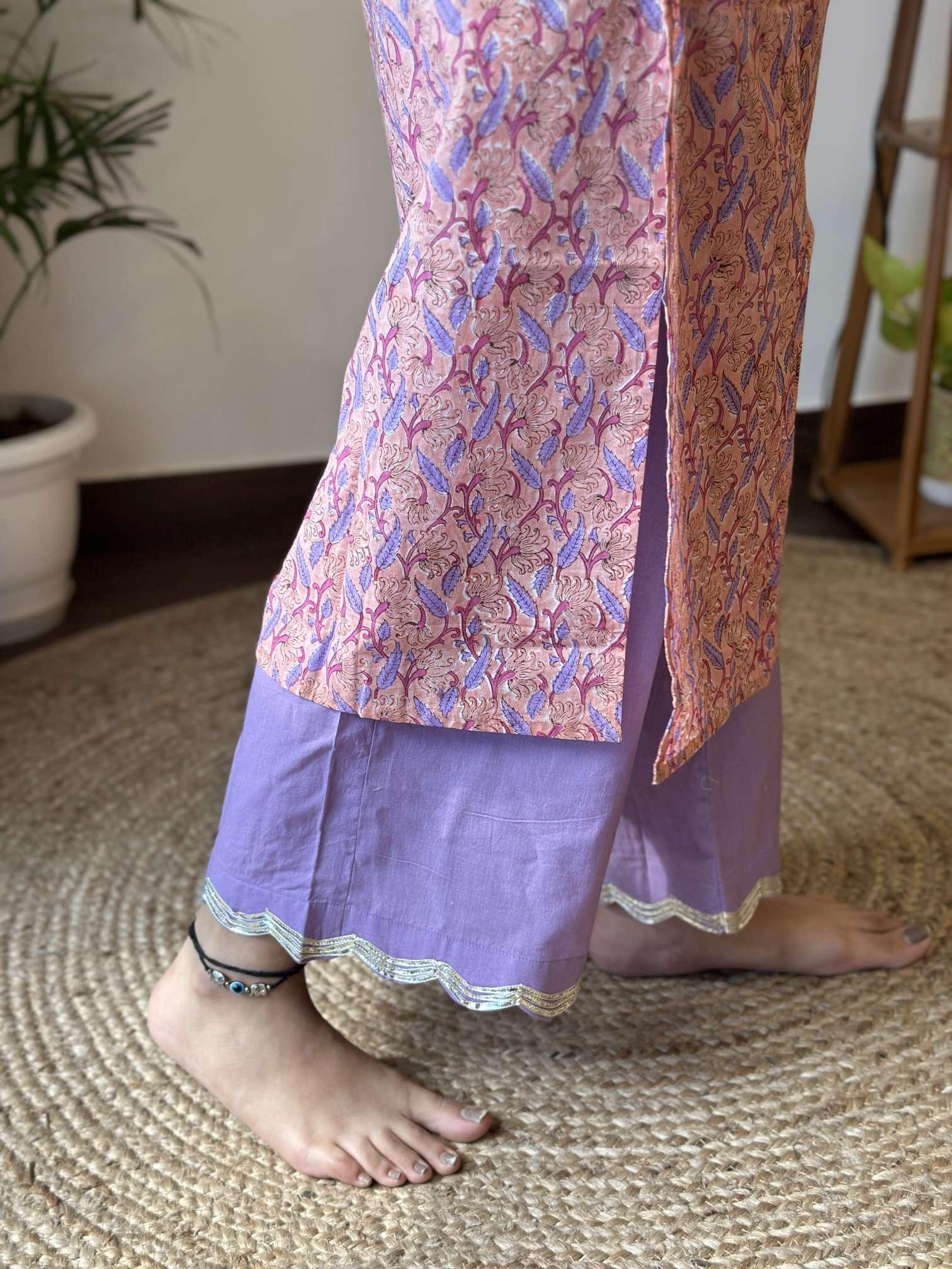 Light Lavender Pant - Mannगिरी