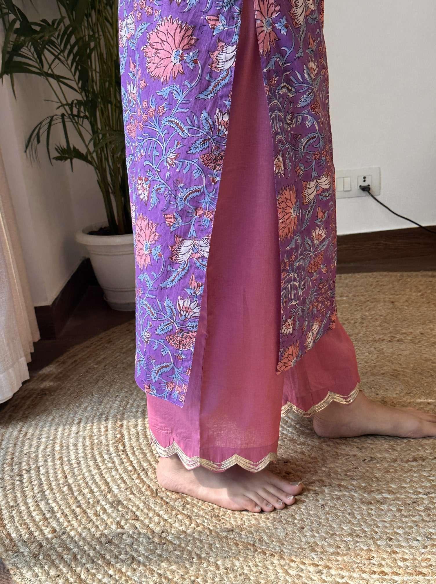 Magenta Pink Pant - Mannगिरी