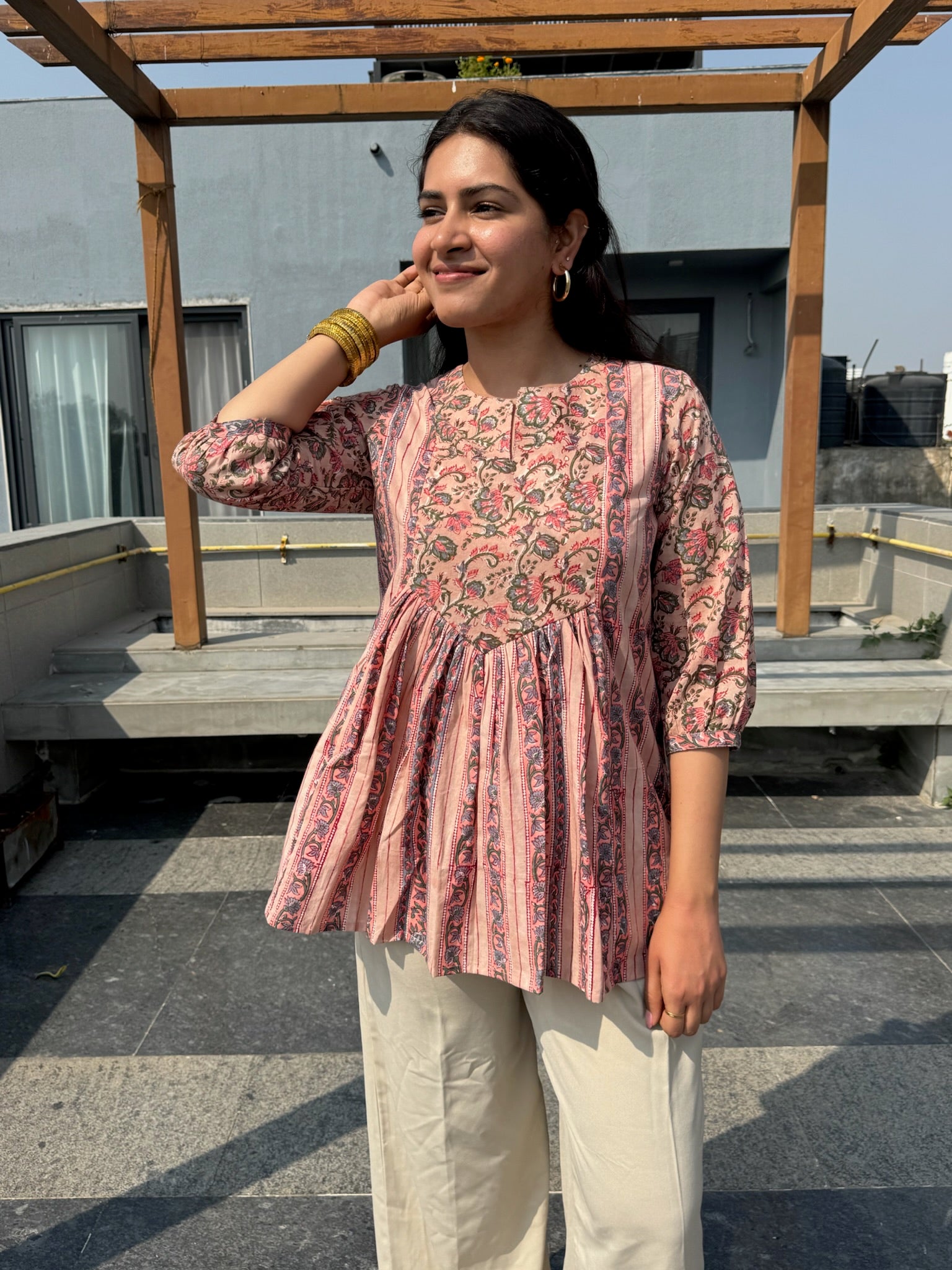 Rosemary Gather Short Kurti