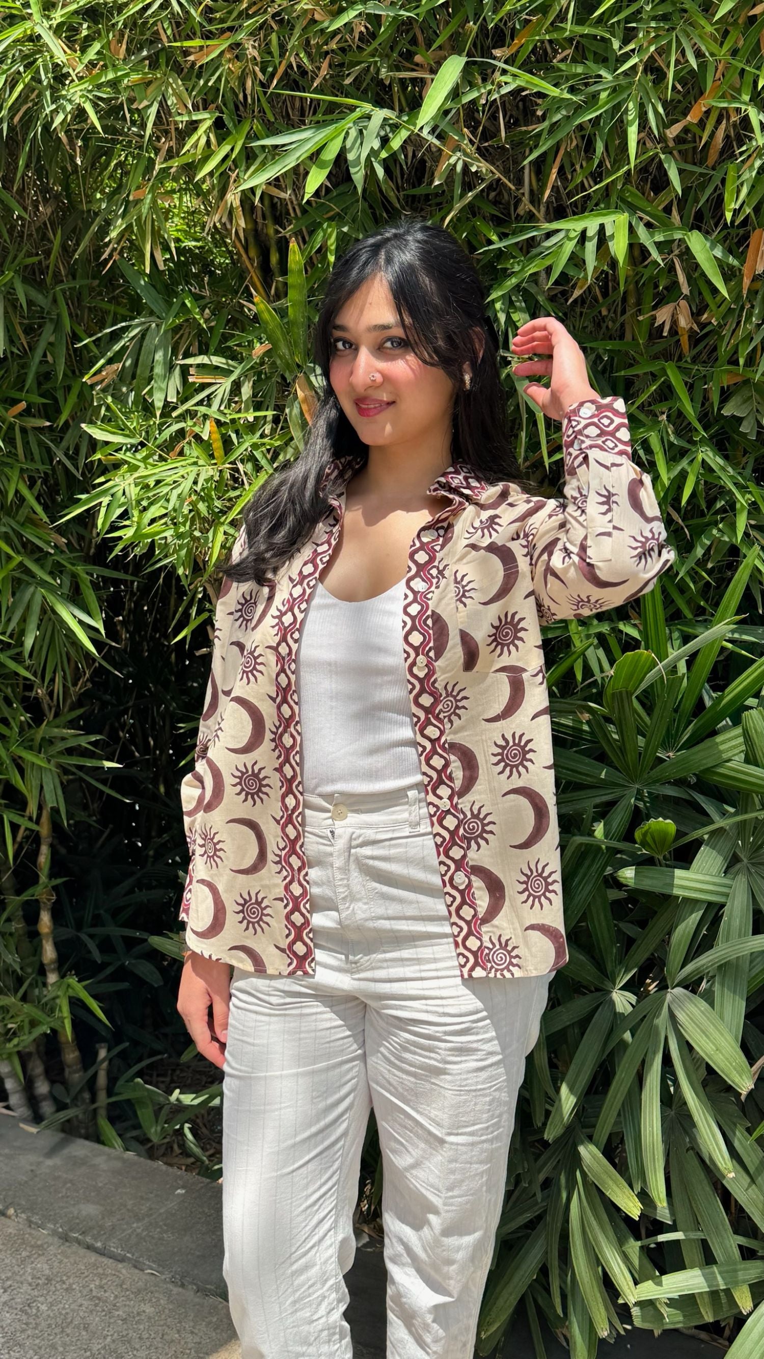 Sun And Moon Brown Clover Shirt