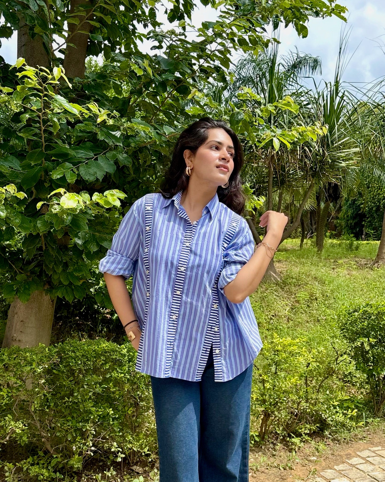 Twilight Noir Multi Placket Shirt