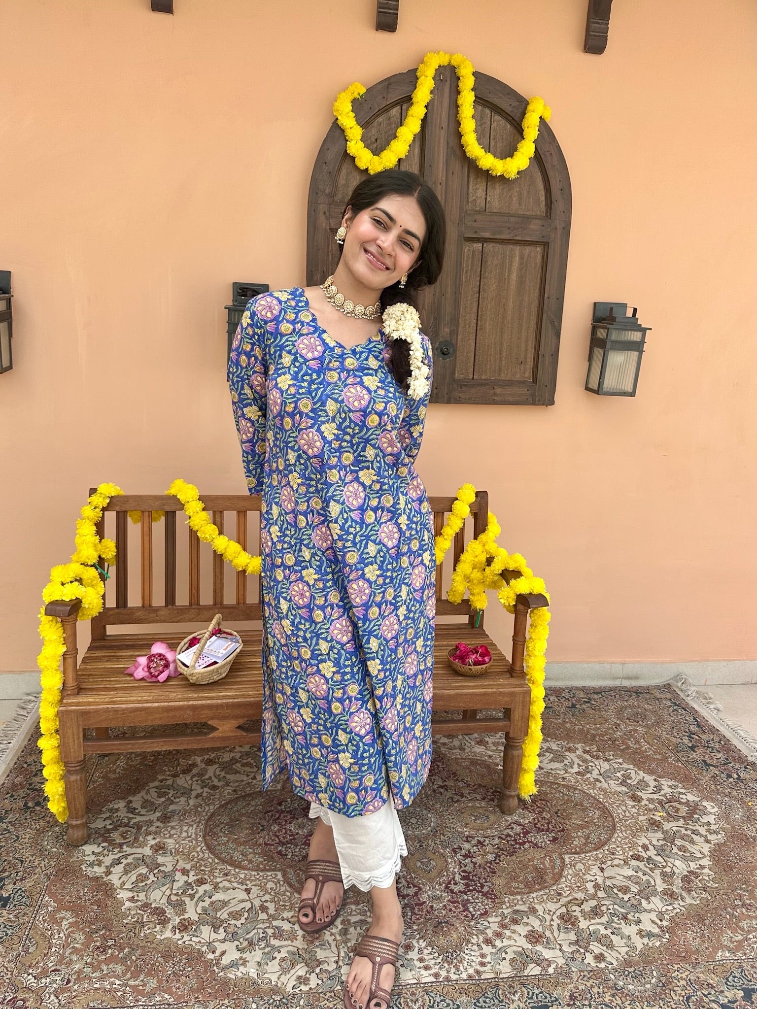 Ultramarine Blue Long Kurta