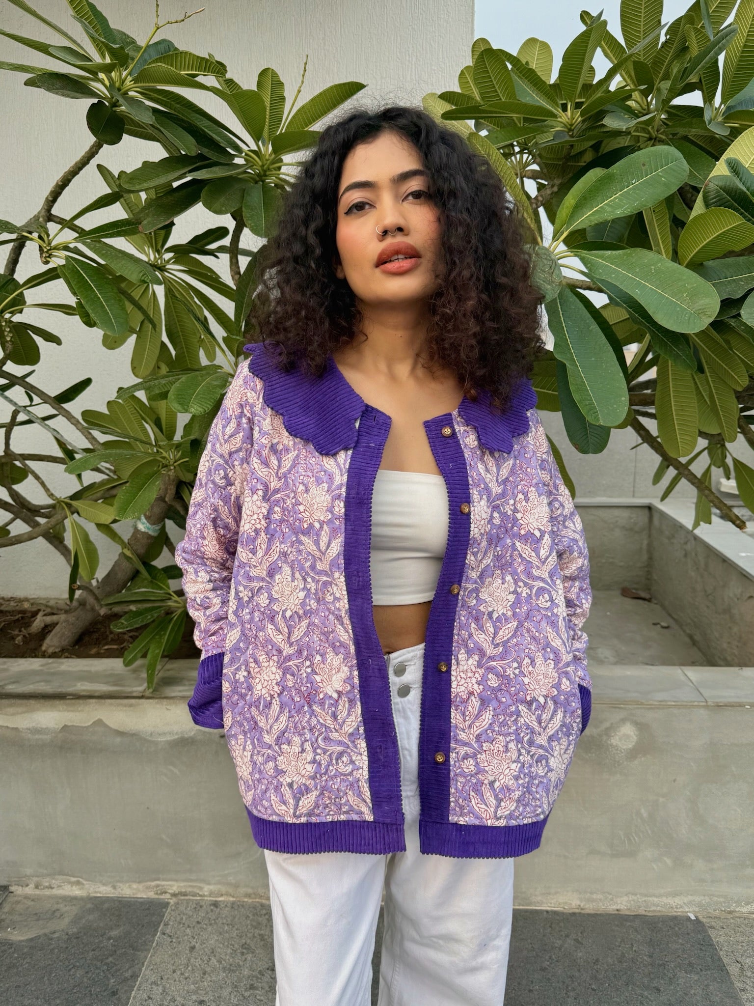 Wisteria Purple Corduroy Jacket